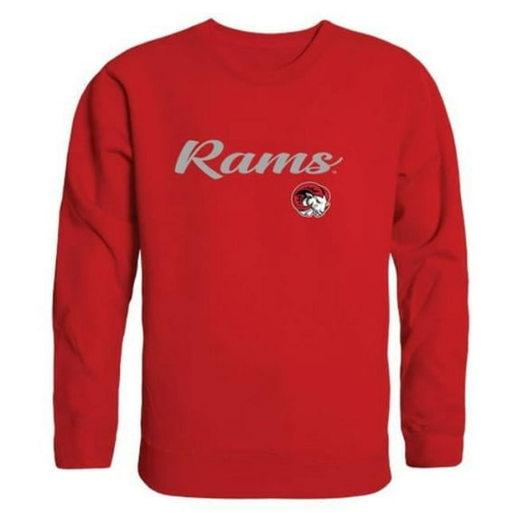 Winston-Salem State University Rams Script Crewneck Sweatshirt, Red - Small