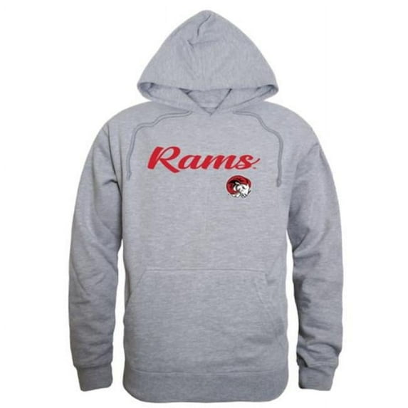 Winston-Salem State University Rams Script Hoodie, Heather Grey - Extra Large