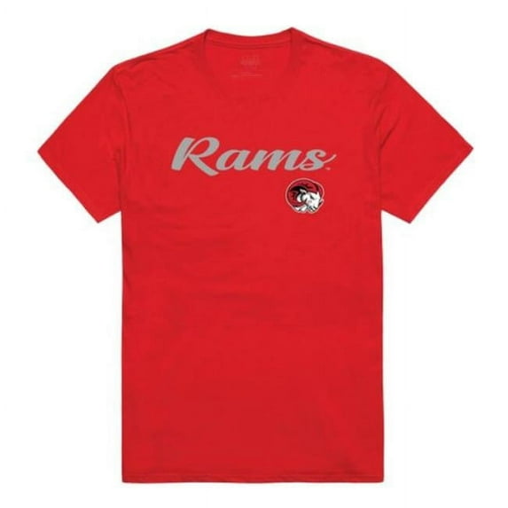 Winston-Salem State University Rams Script T-Shirt, Red - Medium