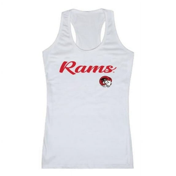 Winston-Salem State University Rams Script Tank Top, White - Medium