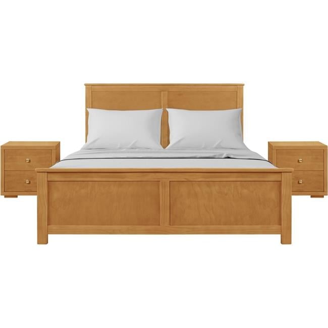 Winston Oak Queen Platform Bed with Nightstands