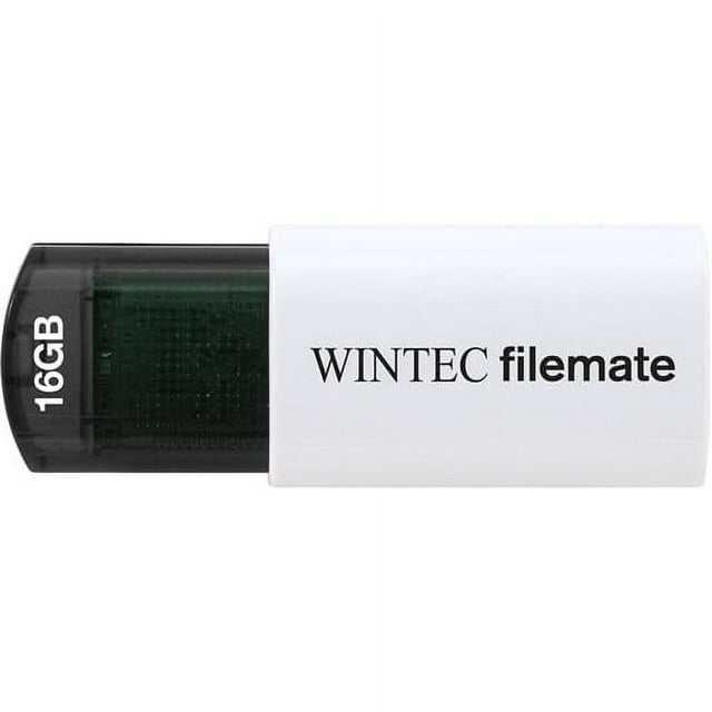 Wintec FileMate 16GB Mini USB Flash Drive Plus RoHS, Black