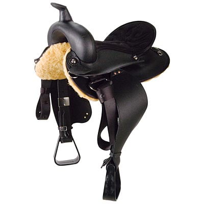 Wintec Western Youth Round Skirt Saddle 13In Black