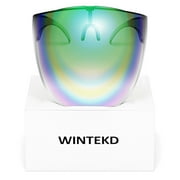 Wintekd UV Protection Full Face Shield Safety Visor, Unisex (Green Rainbow)