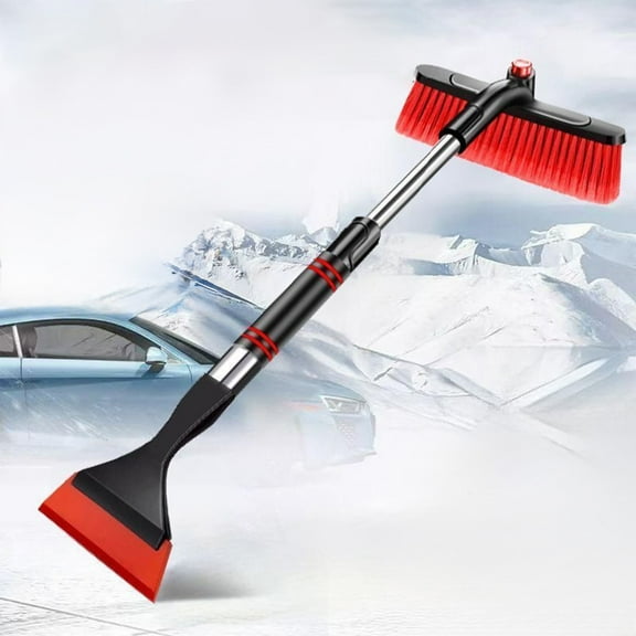 Winter 2-In-1 Snow Shovel,26" Rotatable Snow Brush for Car,Detachable Designs for Convenient Space Saving,Suitable for Winter Snow Removal & Vehicle Cleaning