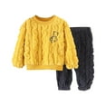 thumbnail image 1 of Winter 2024! TAGOLD Kids Winter Outfit Sets,Children's Flannel Sleepwear Set Long Pants Thickened Home Clothes Set, 1 of 3