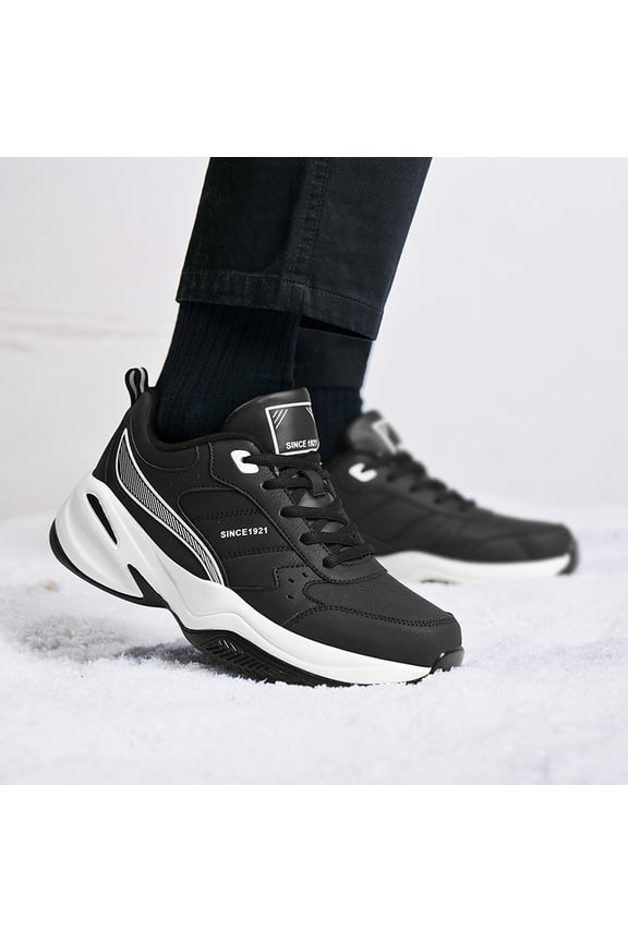 Winter 2025 Men's -Lined Thickened Warm Shoes, Durable Outdoor Travel Shoes, High Quality Sneakers for Men