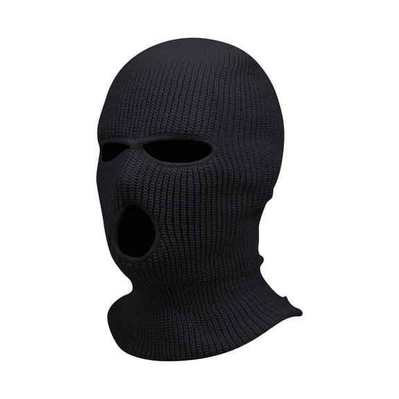 Winter 3 Holes Ski Mask Motorcycle Windproof Full Face Knit Hats Ski Mask Men Warm Wool Balaclava embroidery Winter Knitted hats