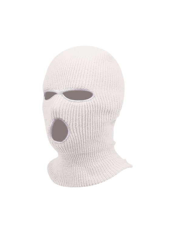 Winter 3 Holes Ski Mask Motorcycle Windproof Full Face Knit Hats Ski Mask Men Warm Wool Balaclava embroidery Winter Knitted hats