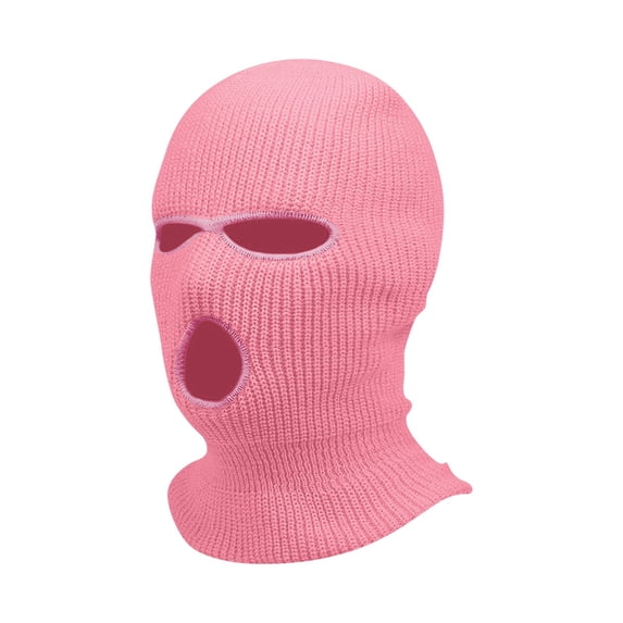 Winter 3 Holes Ski Mask Motorcycle Windproof Full Face Knit Hats Ski Mask Men Warm Wool Balaclava embroidery Winter Knitted hats