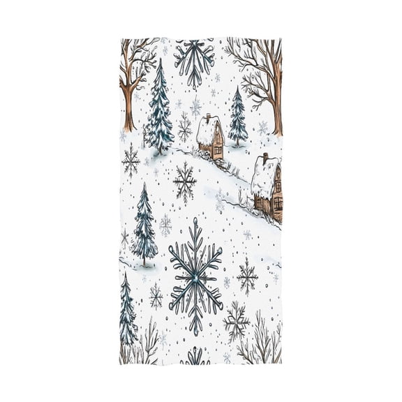 Winter 64''x32'' Bath Towels Lightweight Quick-Dry Breathable Soft for Gym Travel Swim