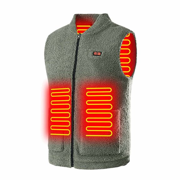 Winter 8 Area Heating Vest Double Key Control Usb Electric Warm Outdoor Ski Jacket