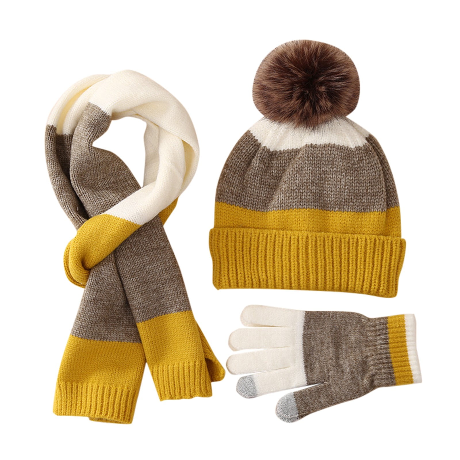 Winter Accessory Set for Kids 8 to 15 Years with Cozy Knitted Hat ...