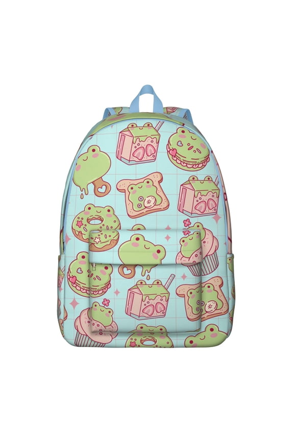 Winter Animal Penguin Backpack with Snowflake Print, Cute Cartoon Design, Lightweight and Spacious Waterproof School Bag