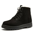 thumbnail image 1 of Winter Ankle Boots for Women Snow Boots Women's Casual Boots Winter Flat Short Boots Women's Soft Warm Shoes Women Snow Warm Fleece Lined Winter Shoes Lace Up Comfortable Ankle Boots Outdoor, 1 of 7