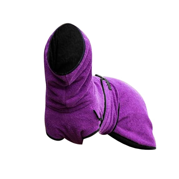 Winter Autumn Thickened Warm Dog Clothes, Adorable Purple Pet Apparel - Sizes Available 2L, 3L, 4L, 5L, Xxxxxl, Thick Warm Fabric - For Pet Dogs Fall Winter Outdoor Indoor Cozy