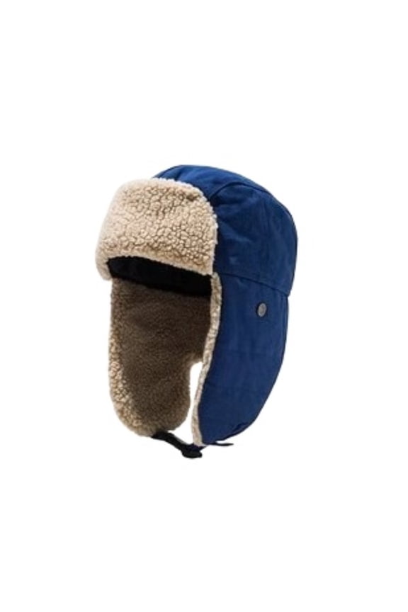 Winter Aviator Trapper Hat with Ear Flaps, Warm Insulated Trooper Cap, Windproof Cold-Weather Pilot Motorcycle Hat for Outdoor Activities, Riding & Winter Protection