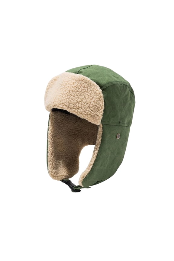 Winter Aviator Trapper Hat with Ear Flaps, Warm Insulated Trooper Cap, Windproof Cold-Weather Pilot Motorcycle Hat for Outdoor Activities, Riding & Winter Protection
