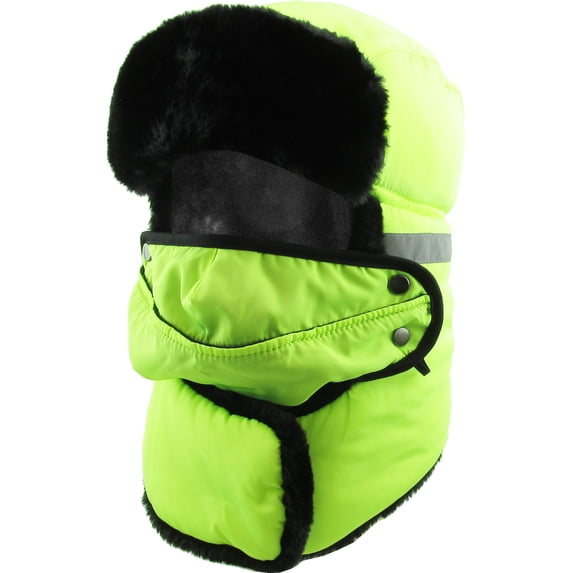 Winter Aviator Trapper With Face Mask Hat Winter Ski Cap