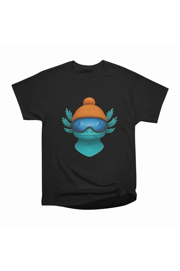 Winter Axolotl Summit T-Shirt Tee Gift For Him Merch For Her Apparel For Friend