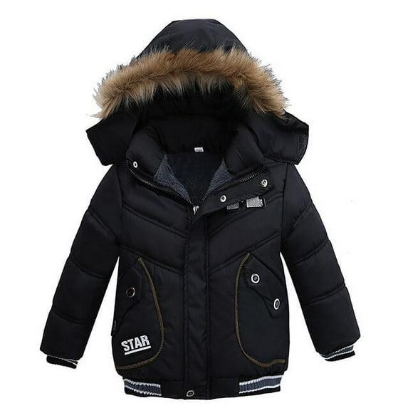 Winter Baby Boys Warm Jacket Fashion 1-5 Years Boys Coat Casual Autumn Hooded Thick Outerwear Coat For Boys Children Clothing