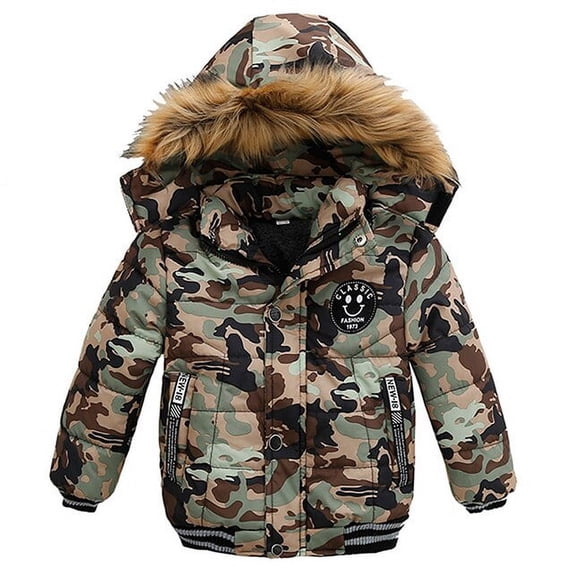 Winter Baby Boys Warm Jacket Fashion 1-5 Years Boys Coat Casual Autumn Hooded Thick Outerwear Coat For Boys Children Clothing