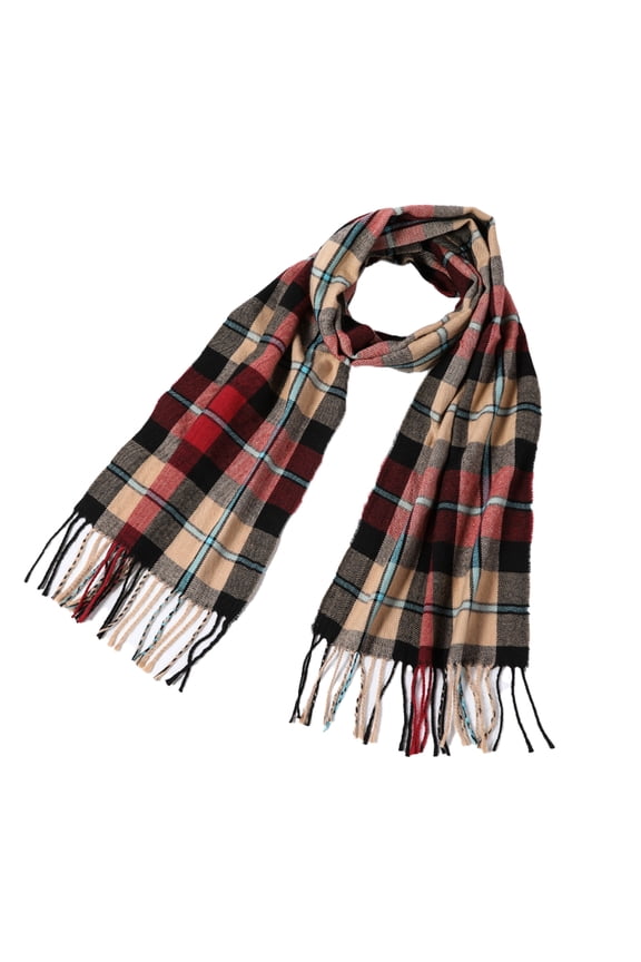 Winter Baby Checkered Neck Scarf For Children-Style4