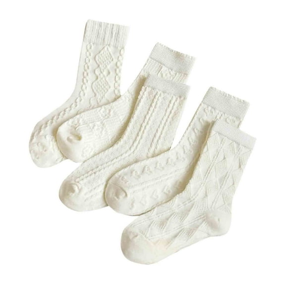 Winter Baby Cotton Stretch Kids Ankle School Kids Crew Socks Breathable Girl Cotton Dance Socks Lace Socks White M