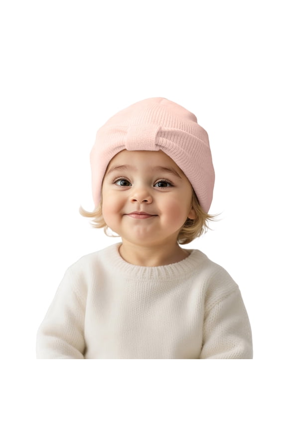 Winter Baby Knitted Yarn Hat With Adorable Bow For Girls And Boys Soft Warm Cute Outfit Accessory Cozy Comfort