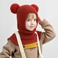 thumbnail image 1 of Winter Balaclava Hat With Fleece Lining And Face Cover For Cold Weather Protection Warm Knitted Beanie With Ear Flaps And Neck Warmer, 1 of 3