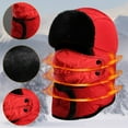 thumbnail image 1 of Winter Balaclava Hat for Men Women, Thermal Face Ski for Cold Weather, Windproof Ear Neck Protection for Outdoor Sports(Red), 1 of 4