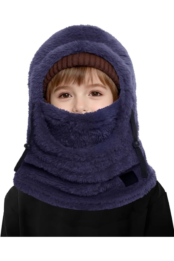 Winter Balaclava Mask, Thermal Ski Hood Hat, Windproof Warmer Scarf for Boys Girls