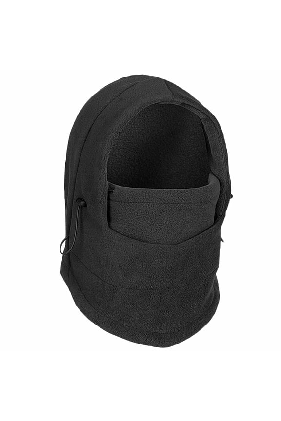 Winter Balaclava Ski Face Mask Windproof Fleece Black Head Hood Warm Hats 1-Pack