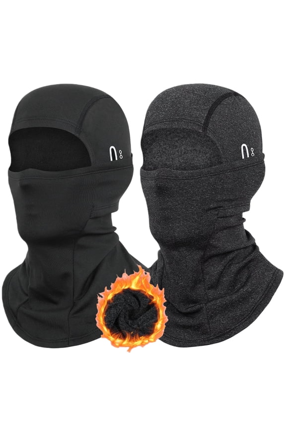 Winter Balaclava Ski Mask for Men Women Windproof Thermal Face Mask Cold Weather Scarf for Cold Weather Gear, Black Grey Cycling Skiing Climbing