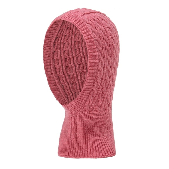 Winter Balaclavas Winter Unisex Yarn And Velvet Neck Cover Windproof Solid Color Knitted Hat