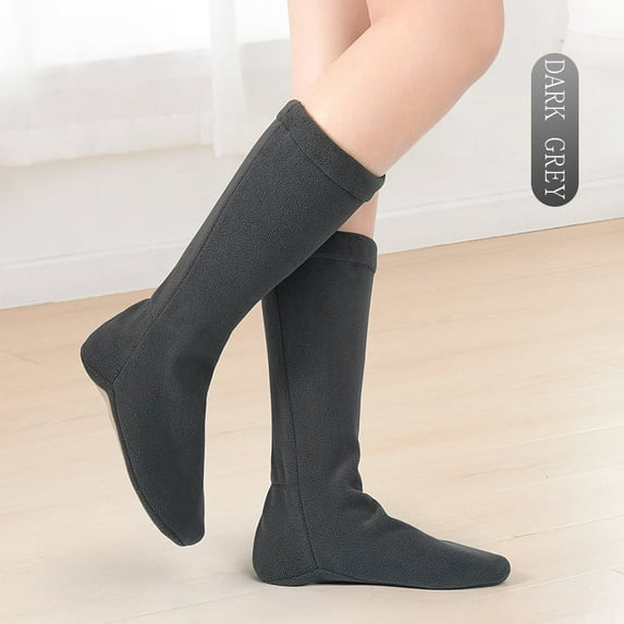 Winter Ballet Warm Cotton Half Booties National Dancing Shoes Adults Modern Dance Air Yoga Shoes Practice Ballerina Lithe Boots (A,40 to 41)
