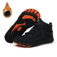 thumbnail image 1 of Winter Barefoot Shoes Mens Womens Hiking Shoes Barefoot Boots Minimalist Snow Boots Waterproof Fur Lining Boots, 1 of 13