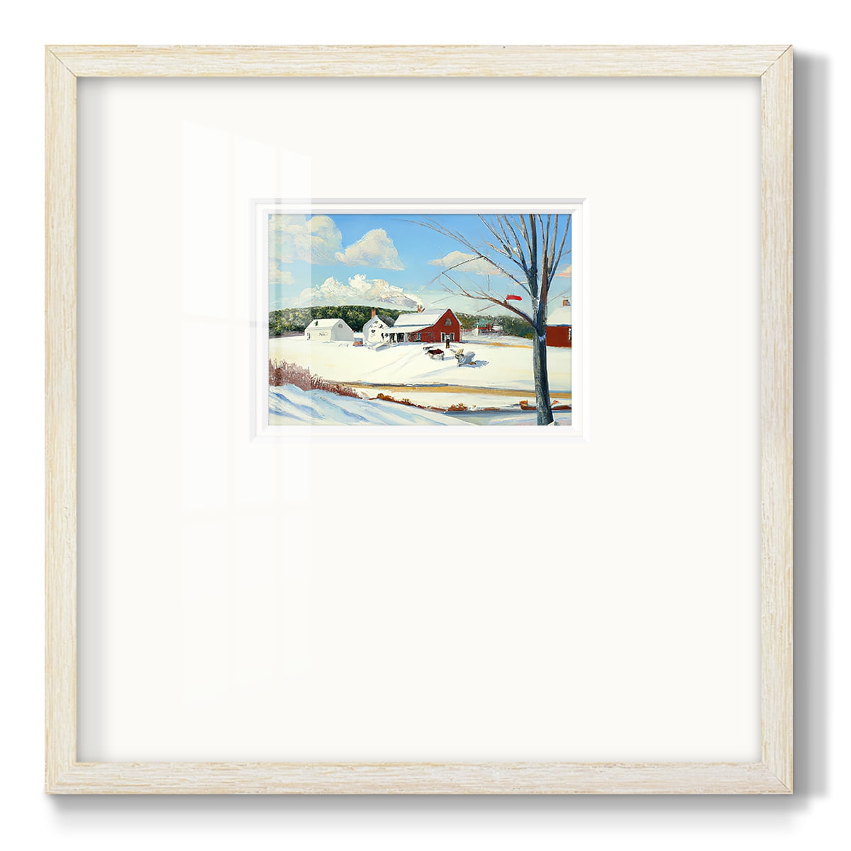 Winter Barn IIIPremium Framed Print