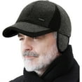 thumbnail image 1 of Winter Baseball Cap for Men, Adjustable Warm Outdoor Sport Golf Cap Hats Dad Caps Earflaps Thicken 55-60CM, 1 of 6