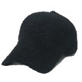 thumbnail image 1 of Winter Baseball Cap for Women Lamb Wool Solid Color Warm Baseball Cap for Outdoor Travel - Black, 1 of 5