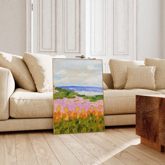 Winter At The Beach Wall Art, Colorful Wall Art, Scenery Wall Art, Landscape Wall Art, Art, Sescape Art Print Wall Art, Modern Wall Decor, 24x36 UNFRAMED