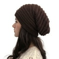thumbnail image 1 of Winter Beanie Hat under $5! CQCYD Oversized Knit Beanie for Women, Warm Winter Hat with Thick Yarn for Cold Weather, Stretchy Unisex Skull Cap for Outdoor Activities, 1 of 4