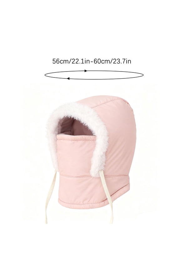 Winter Beanie Hat with Face Mask for Men and Women, Windproof Waterproof Cold Weather Gear, Adjustable Strap for Unisex Outdoor Activities, Skiing Hiking Cycling Snow Shoveling