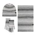 thumbnail image 1 of Winter Beanie Hat Scarf Gloves Set Women Warm Knit Beanie Fleece Lined Long Scarf Touchscreen Gloves Winter Gift Scarf for Women Grey One Size, 1 of 2