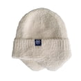 thumbnail image 1 of Winter Beanie Hat for Women Thermal Beanie Ribbed Crossed Chunky Cable Knit Toboggan Hats Cuff Beanie Hat Fur Hat Snowboard Beanie Ski Cuff Cap with Pom Work Hat 1, 1 of 3