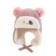 thumbnail image 1 of Winter Beanie Hat for Baby Kids Toddler Infant Newborn, Earflap Cute Warm Fleece Lind Knit Cap for Boys Girls 6-24 Monthes, 1 of 5