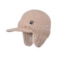 thumbnail image 1 of Winter Beanie Hats for Men Cozy Trapper with Ear Flaps & Brim Baseball Cap Earflaps Trapper Hat for Men Head Beanie Hats with Brim and Ear Flaps Knit Beanie Hats with Visor&Ear Flaps, 1 of 8
