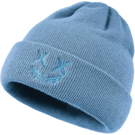 Winter Beanie Hats for Women Stretchy Warm Skull Cap Mens Cuffed Cable Hat Acrylic Skullies Ski Caps