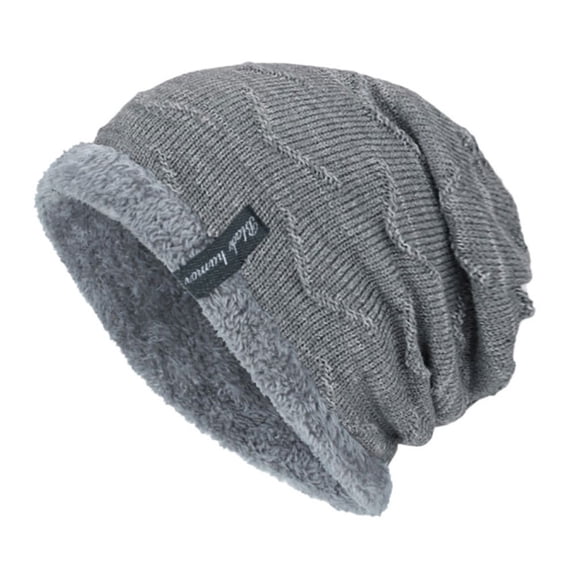 Winter Beanie Knit Hats for Men - Wool Acrylic Cap Warm & Soft Stylish Toboggan Skull Caps for Cold Weather