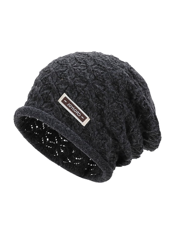 Winter Beanie for Men Women, Fleece Lined Beanie Soft Warm Knit Hat Ski Stocking Cuffed Cap